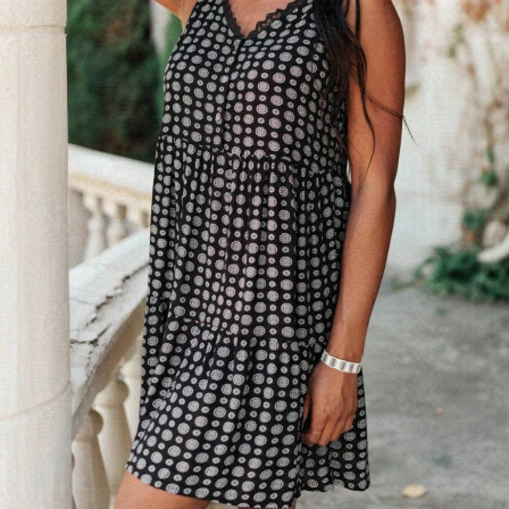 LATER DAYS DRESS IN BLACK NWOT